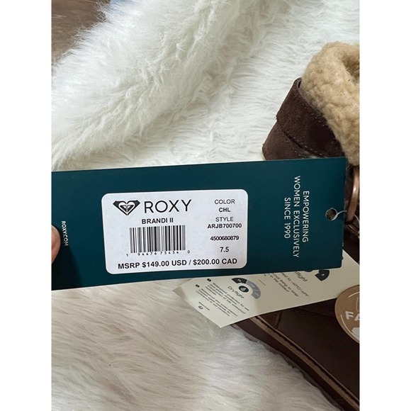 Roxy Warm Faux Fur Boots size 7.5" - Picture 5 of 9
